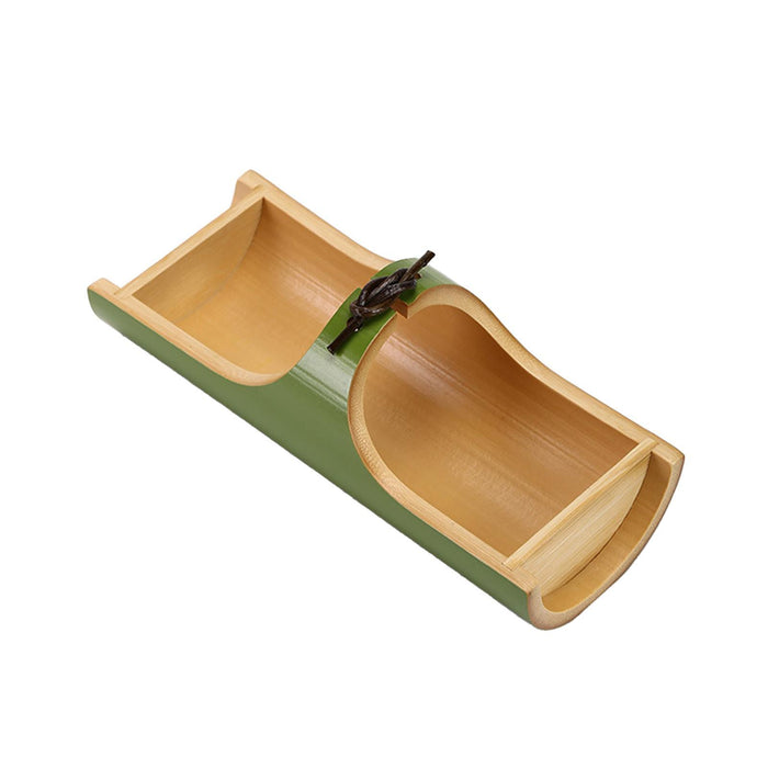 Dry Fruit Tray Handicraft Food Serving Basket for Living Room Hotel Home Use Green