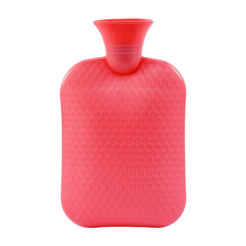 Hot Water Bottle Water Pouch Convenient Water Filling Portable Hot Water Bag Red