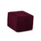 Crofta Small Square Velvet Ring Jewelry Storage Gift Box Holder Organizer - Burgundy