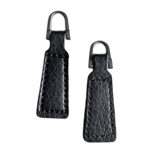 2x Zipper Pulls PU Leather Pull Strap Zipper Tags for Handbags Purses Jacket