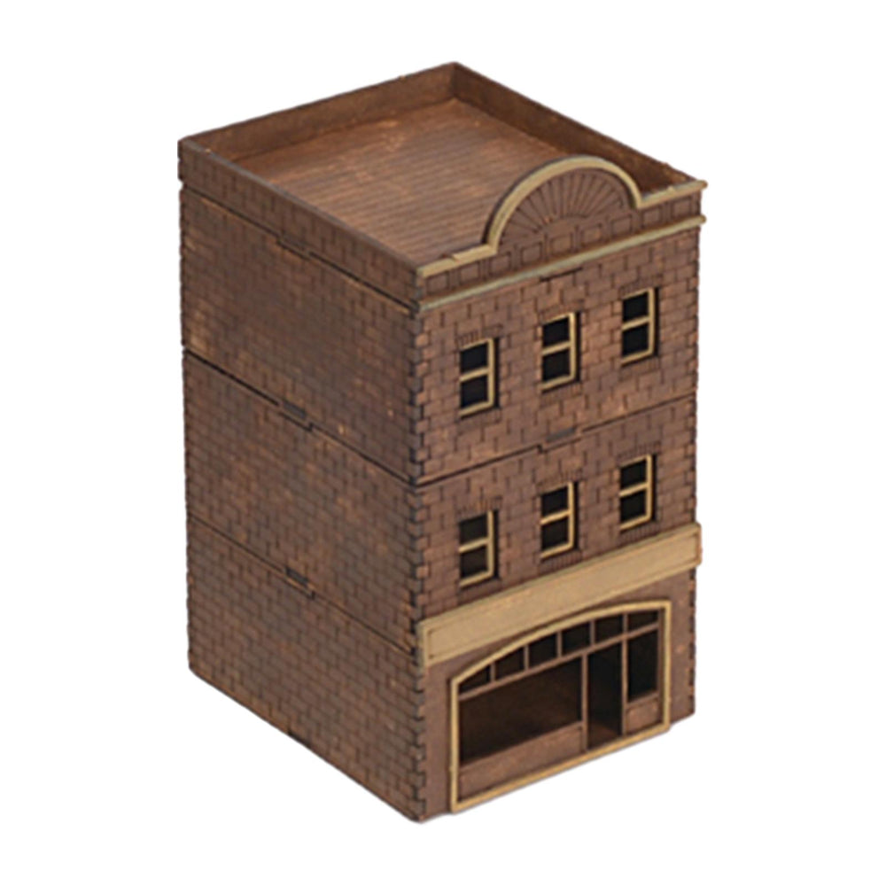 Crofta 1/72 Wooden Architecture 3D Puzzle Unique Buildings DIY Kits for Birthday Gift Style D