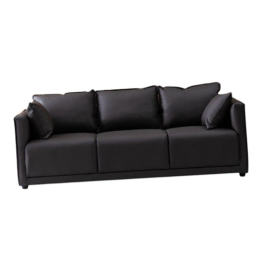 3 Seater Couch Modern 74 inch Leisure Sofa for Indoor Living Room Guest Room Dark Grey