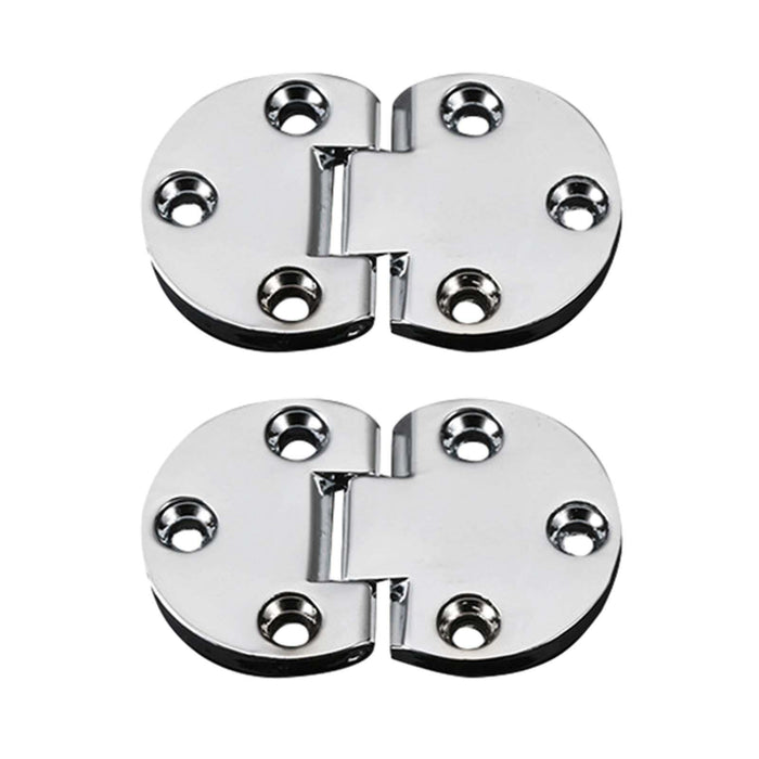 2x Flip Hinges Smooth Folding Table Hinges for Cupboard Wardrobe Butler Tray 5cmx2.95cmx0.4cm