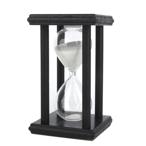 30 Min Wooden Sand Clock Sandglass Hourglass Timer for Gift/Decoration White