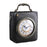 Crofta Womens Leather Shoulder Bag Retro Clock Shaped Bag Lightweight Crossbody Bag Black