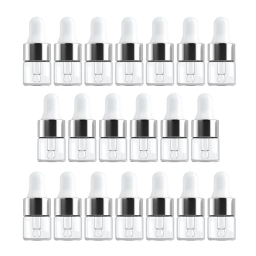 20 x Empty Essential Oil Bottles Refillable Pocket Size for Travel Salon 1ML