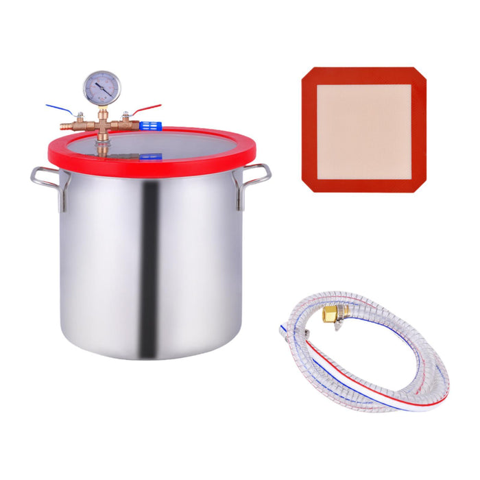 Vacuum Degassing Chamber 5 Gallon Vacuum Pot for Degassing Epoxies Silicones