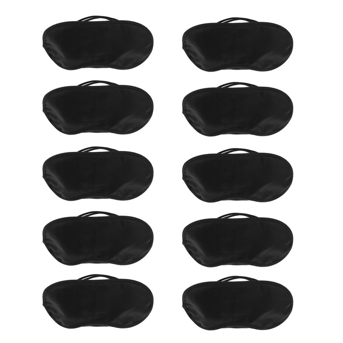 10 Pcs Sleep Masks Blindfold Eye Masks Shade Cover With Strap for Woman and Man Kids Travel Office Home