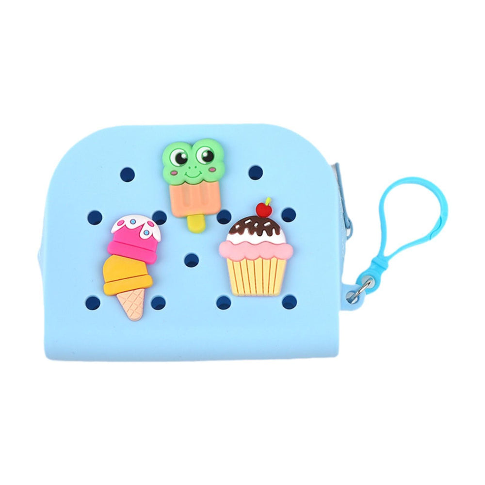 Crofta Silicone Beach Hole Bag Stylish Portable Beach Hole Bag for Party Traveling Beach Blue