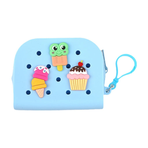 Crofta Silicone Beach Hole Bag Stylish Portable Beach Hole Bag for Party Traveling Beach Blue