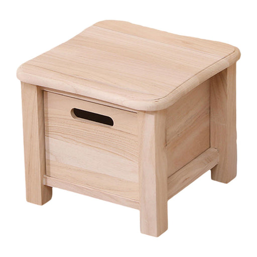 Crofta Wooden Storage Stool Decor with Rounded Edges for Apartment Doorway Entryway 30cmx30cmx25cm Wood