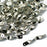 20 Pcs Silver Plated Metal Twist Connectors Beads