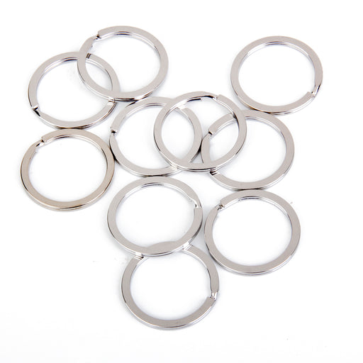 Split Flat Key Rings 2 x 30mm 100pcs Silver