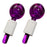 2Pcs Ice Globe Anti-Aging Face and Eye Skin Treatment Cooling Facial Roller Purple