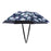 Crofta Umbrella Hat Hands free Protection 30inch Fishing Umbrella Hat Black with Flowers