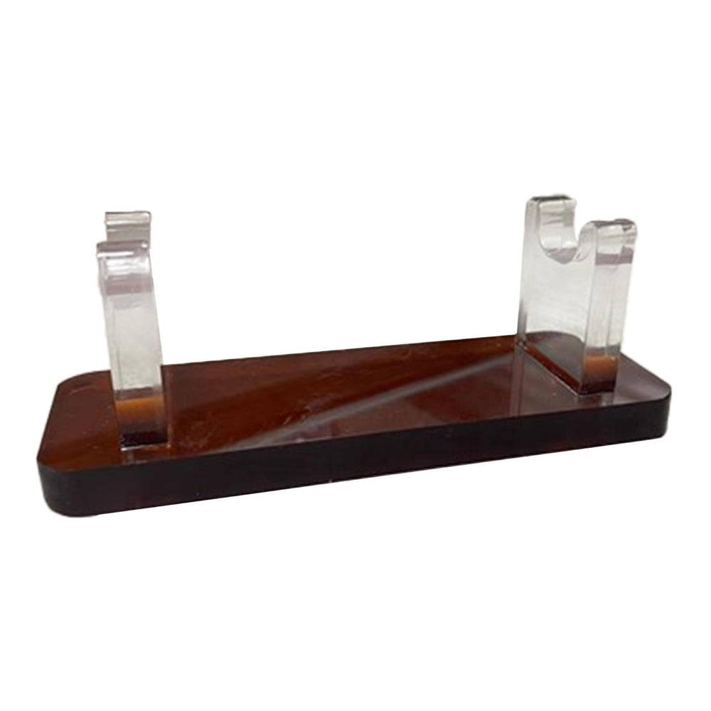 Acrylic Pen Holder Paintbrush Drying Rack for Home Decor Desktop Accessories Brown