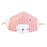 Crofta Kid Winter Thickened Face Mask Anti-Dust Mouth Mask Washable Pink