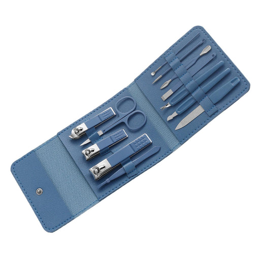 12Pcs/Set Manicure Set Household Ear Spoon Manicure Tools Tweezers Blue