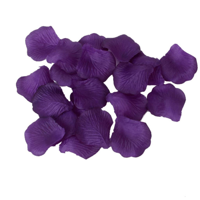 Crofta 100pcs Artificial Silk Rose Petals Wedding Decoration Flowers -Violet