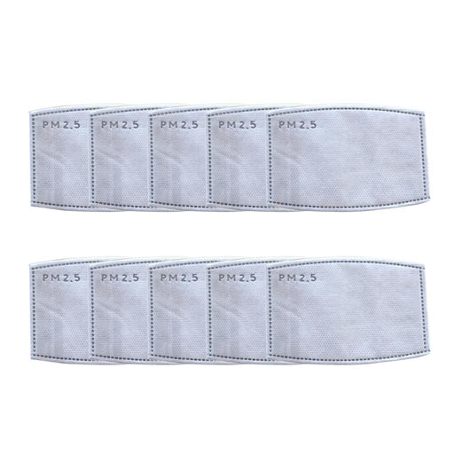 Crofta 10pcs Anti PM2.5 5 Layers Mouth Mask Filter Insert for Outdoor Activities L