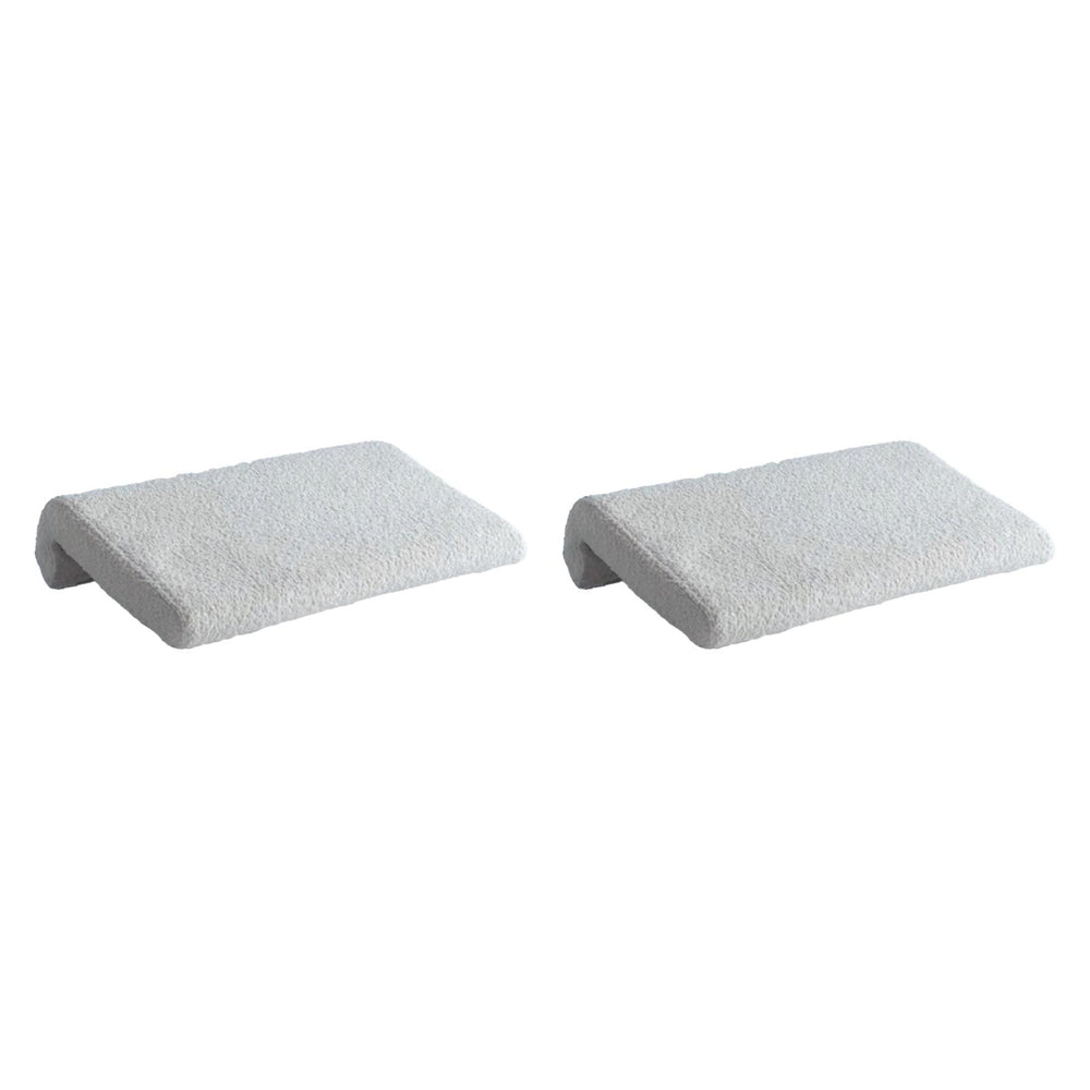 2x Bed Headboard Pillow Hanging Soft Backrest Pillow for Sitting in Bed Dorm Gray