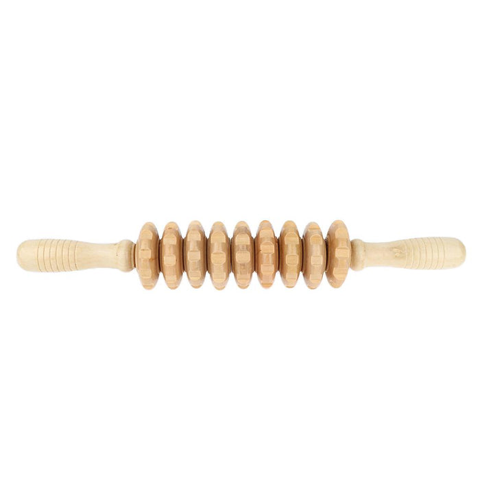 Crofta Wood Wheel Roller Stick Massager Muscle Body Self Massage Relax Tool 1#