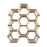 Crofta Honeycomb Shelf Convenient Creative Plant Rack for Miscellaneous Items Dolls 36cmx30cmx10cm