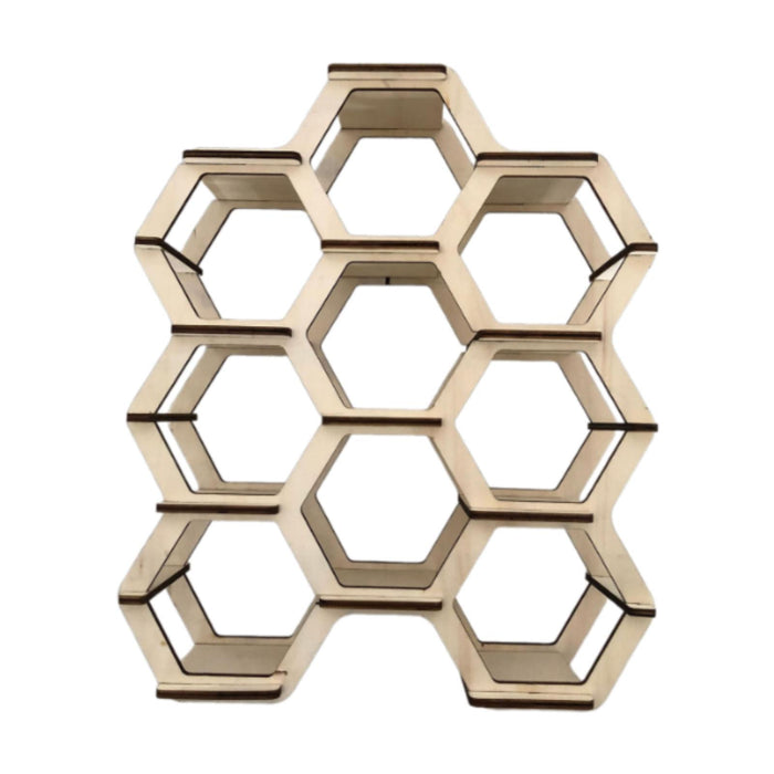 Crofta Honeycomb Shelf Convenient Creative Plant Rack for Miscellaneous Items Dolls 36cmx30cmx10cm