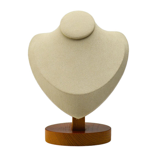 Crofta Necklace Display Stand Decor Jewelry Bust Holder for Store Home Decor Bedroom Beige