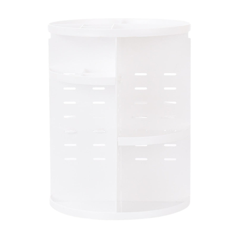 Crofta Rotating Cosmetic Storage Box Cosmetics Holder for Vanity Countertop Desktop transparent