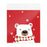 100Pcs Christmas Cellophane Bags Small Clear Holiday Goodies Bags Candy Bags Bear