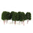 10pcs Street Train Model Trees Scenery 1/100 Scale Dark Green