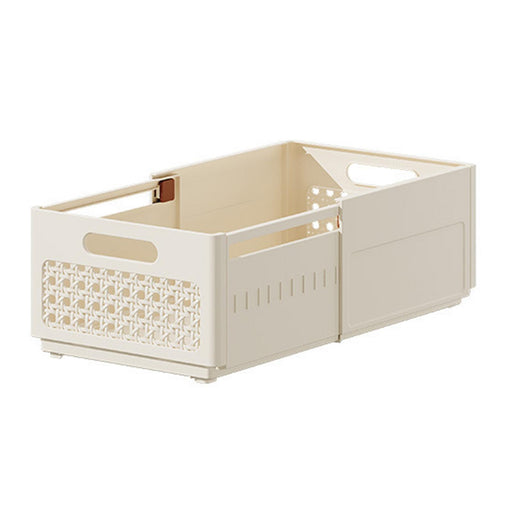 Crofta Adjustable Storage Container Drawer Organizer Bin for Closet Office Clothing beige