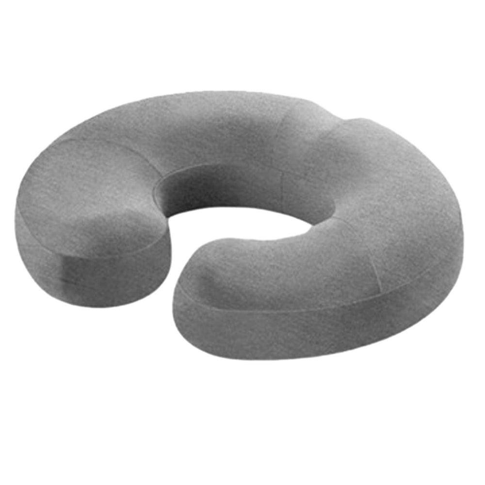 Crofta Donut Pillow Anti Slip Butt Pad Coccyx Cushion Home Memory Foam Seat Cushion Light Grey