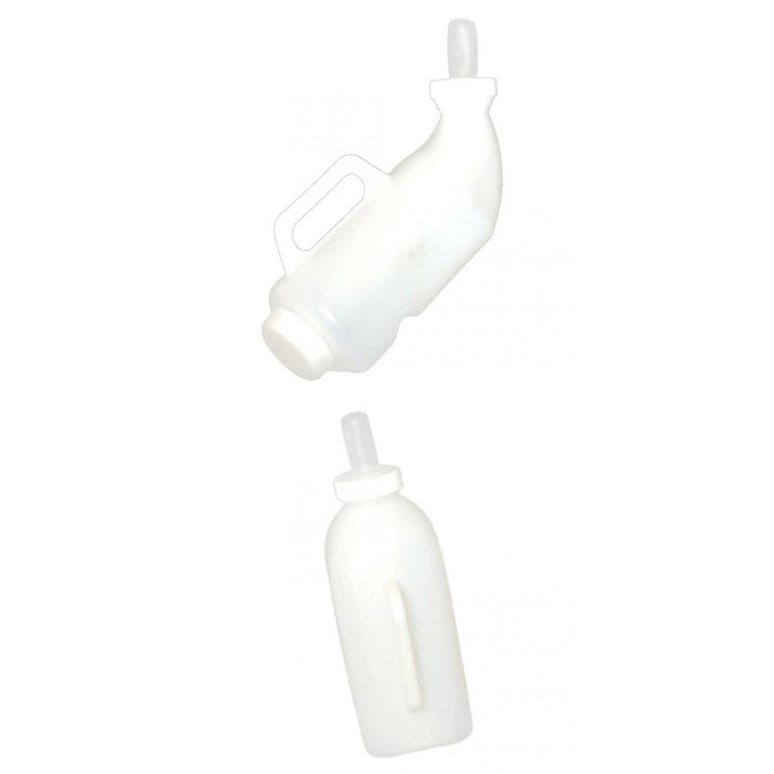 Crofta 2 Pieces 2L Calf Milk Bottle Hand Rearing Teat Weaning Feeder Milking Farm