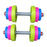 Crofta 2 Pieces Kids Toys Dumbbells Playset Kids Workout Equipment Set for Home Use Handle 12 cm