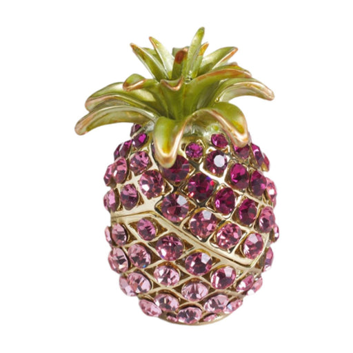 Crofta Pineapple Trinket Box Decor Pineapple Decorative Box for Charm Rings Earring Pink