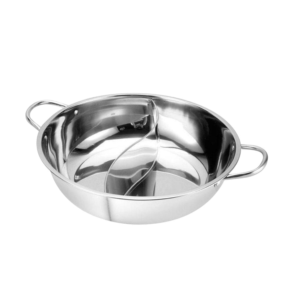 Stainless Steel Hot Pot Hot Pot Cooker Hot Pot Pan for Party Home Restaurant