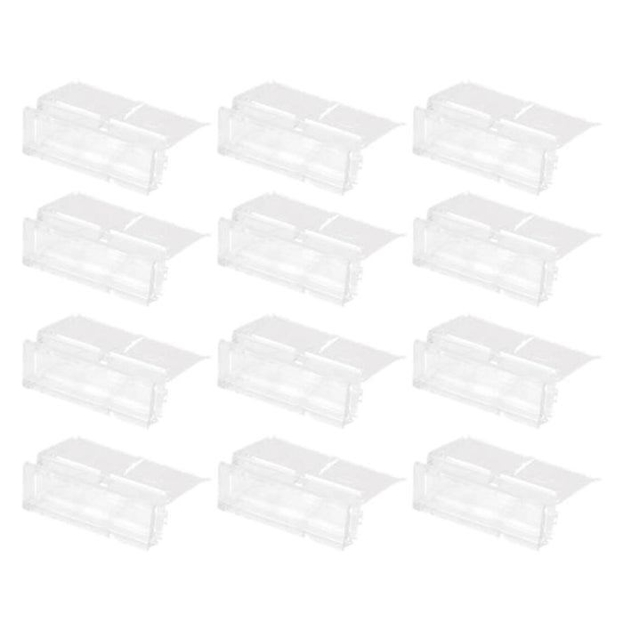 Crofta PACK OF 12 AQUARIUM FISH TANK CLIP GLASS COVER HOLDERS FITS TANK GLASS UP TO 6mm THICKNESS