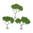 Crofta 3 Pieces Miniature Trees for Sand Table DIY Scenery Landscape Diorama Layout broadleaf tree