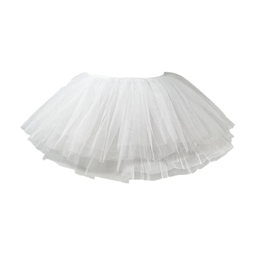 Womens Tulle Petticoat Hoopless Petticoat for Ballet Dance Bridal Dress Gown 50cm to 100cm White