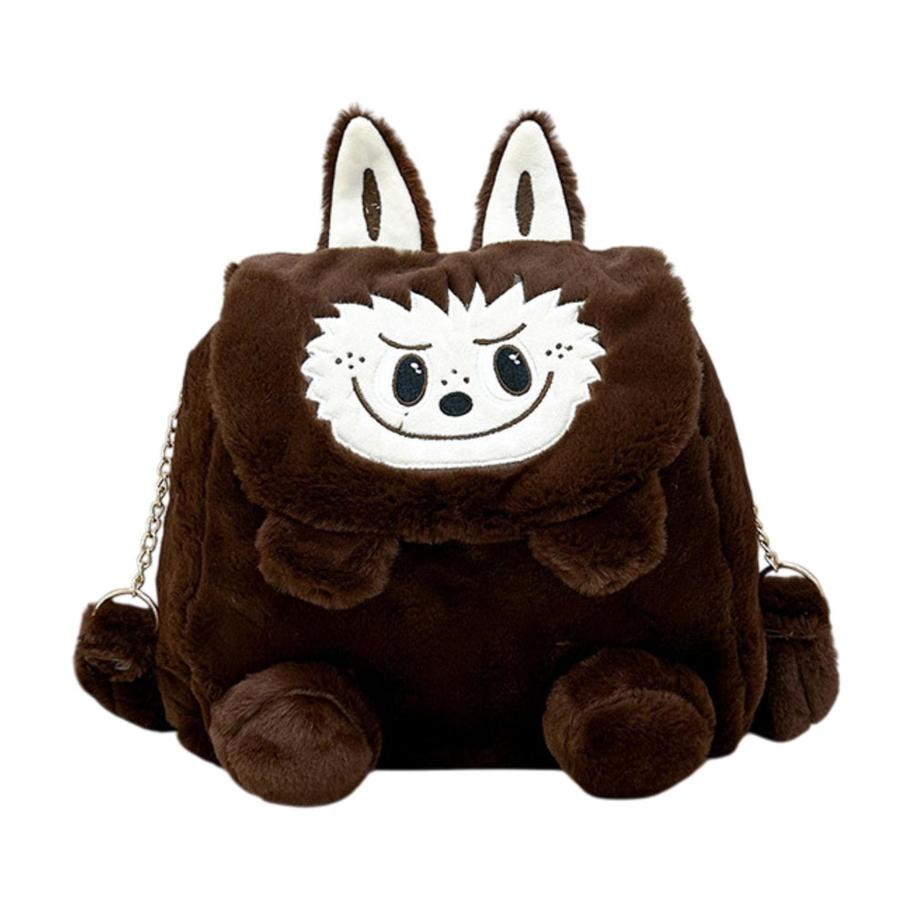 Crofta Kids Backpack Novelty Fashion Tote Bag Cute Casual Adjustable Shoulder Strap Brown