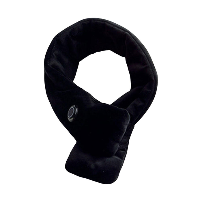 USB Heating Scarf Neck Warmer Heating Pad for Climbing Travel Outdoor Black