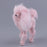 11x10cm Light Weight Pink Poodle Model Craft Decoration - Soft Plush Surface