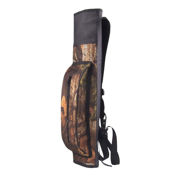 Crofta 2 Pieces Camouflage Archery Back Arrow Quiver Hunting Target with Front Pocket