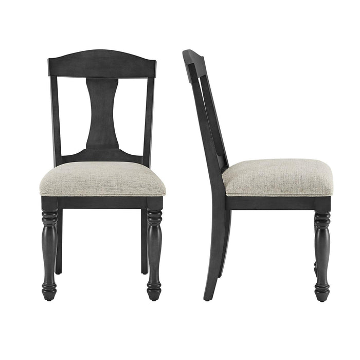 Crofta Wooden Frame Upholstered Dining Chairs set of 2,Mid Retro Chairs