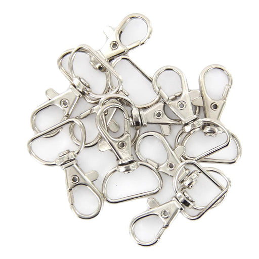 Crofta 10pcs Swivel Trigger Snap Hooks Silver 23mm x 38mm