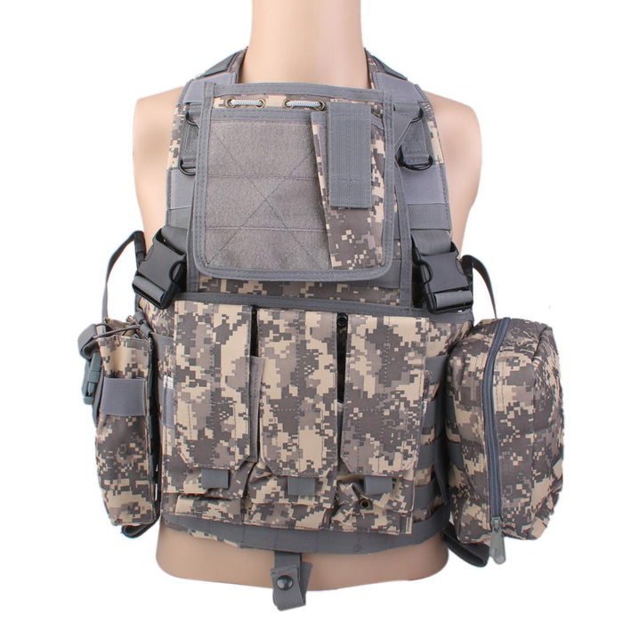 Tactical Combat Molle Assault Military Army Airsoft SWAT Vest - ACU Camo