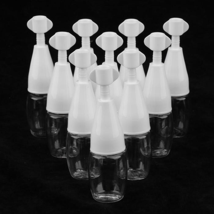 Crofta 10x Refillable Essential Oil Dropper Bottles Clear Trial Jar Cannings 10ml