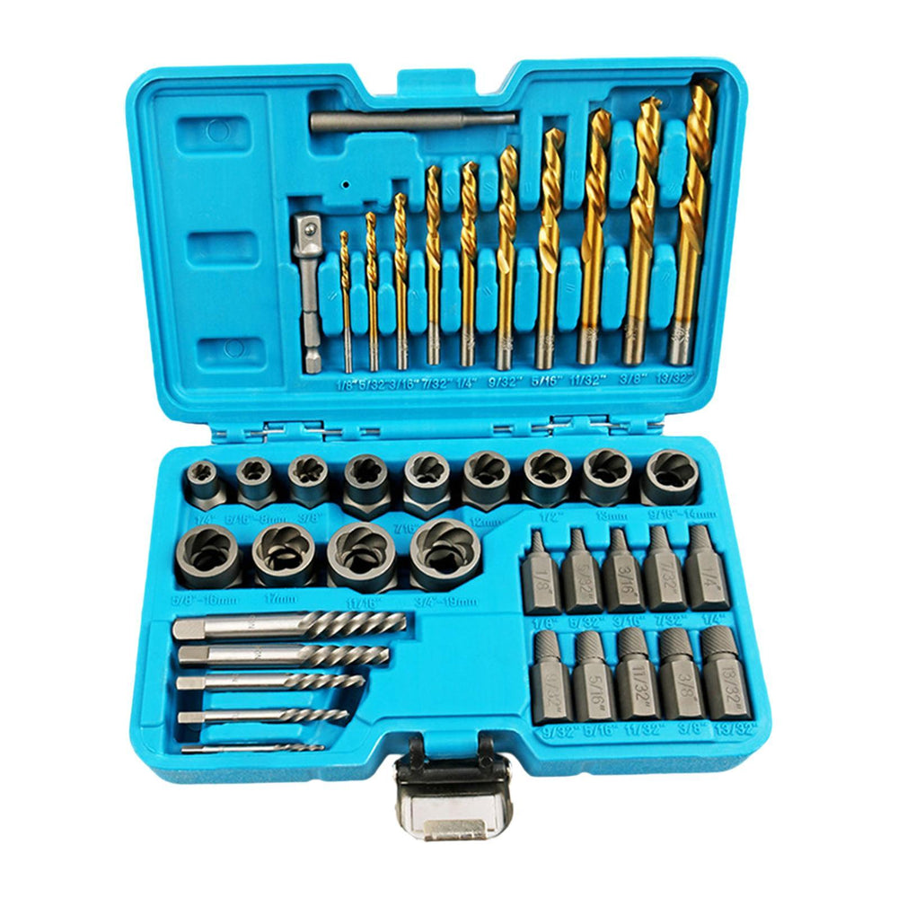 40 Pieces Damaged Screw Extractor Set Compact Easy Out Bolt Extractor Set